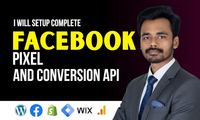 setup or fix meta pixel, facebook pixel,fb conversion api