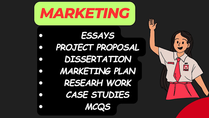 write marketing essays, case studies, research, summary
