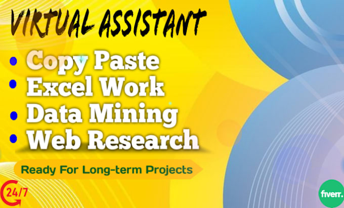 do data entry, web research, copy paste