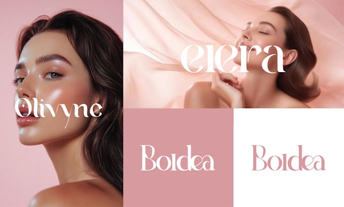 design a luxury feminine logo for beauty and skincare brands