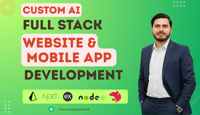 build custom ai web application, ai software, ai website as software developer