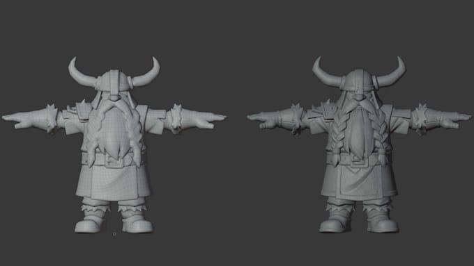 fix, retopology, uv unwrap your game character and assets