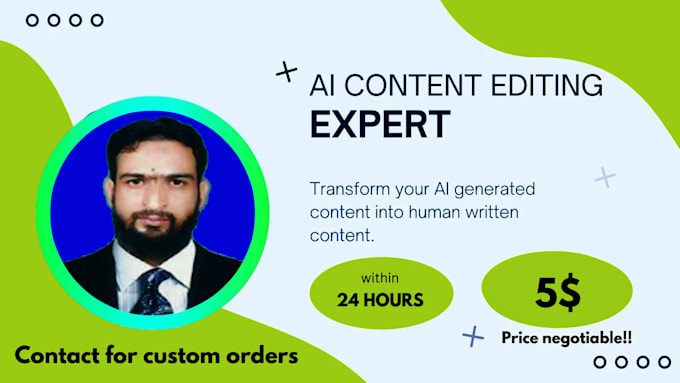 edit and convert ai content into human written content