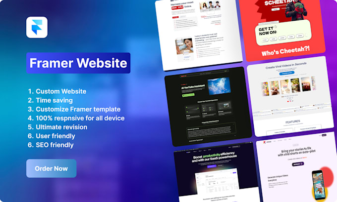 design or develop a professional framer website