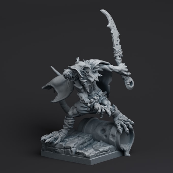 sculpt miniatures based on your concepts