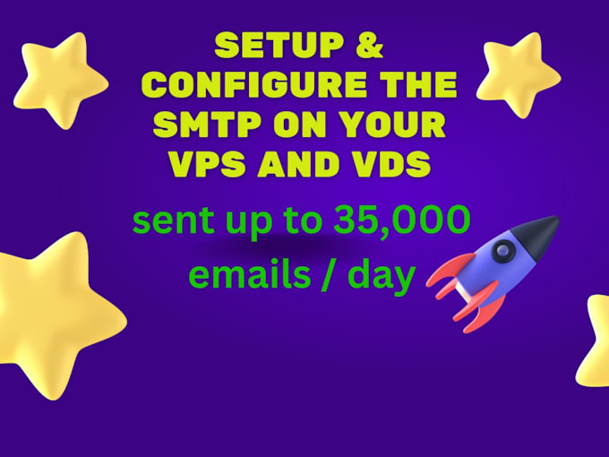setup and configure the SMTP on your vps and vds