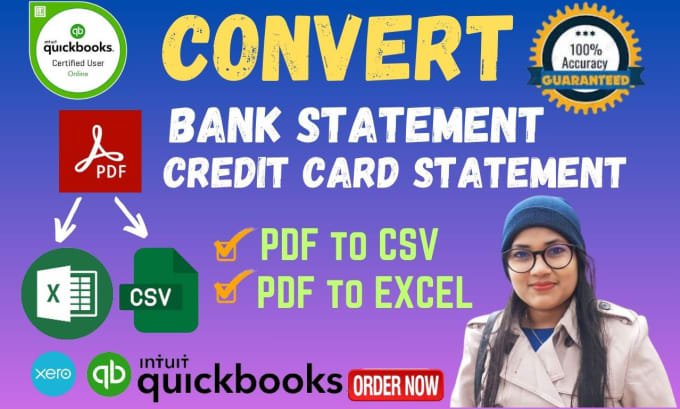 Convert Bank Statements From Pdf To Csv Excel By Accountingpilot Fiverr 6587