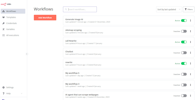 to create an API or automation with ai from n8n or flowise