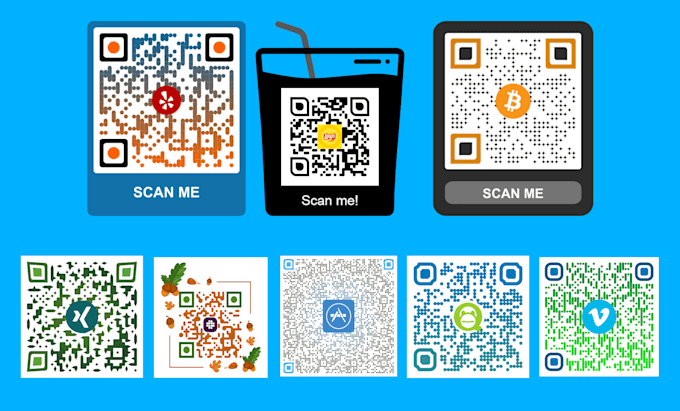 Design a custom qr code and qr code generator with an image in 15 ...