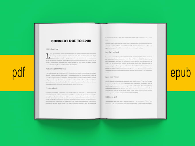 convert pdf to epub for your kindle