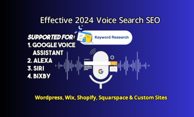 I will 2024 voice search SEO optimization for any website