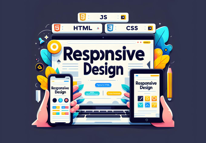 Develop responsive website with html css and javascript by Victor ...