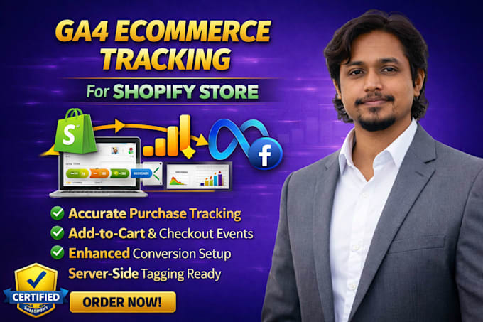 setup ga4 ecommerce tracking on your shopify store