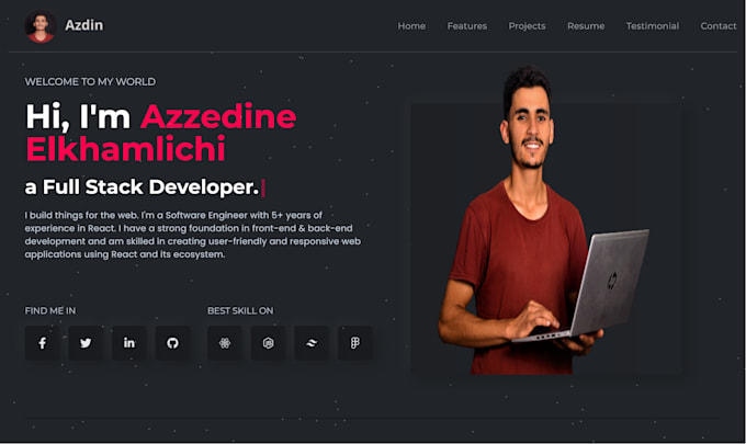 build dynamic landing pages with full stack developer