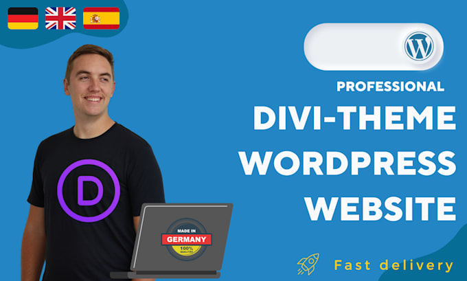 Create a stunning wordpress website using divi theme by Max3er | Fiverr