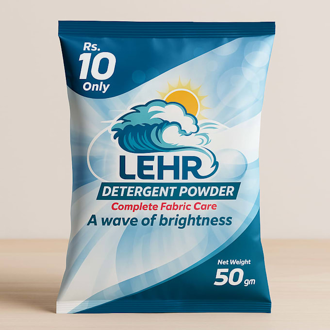 create detergent packaging and label design