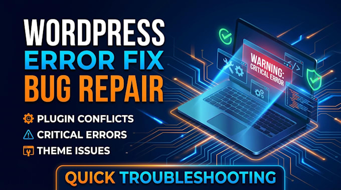 fix wordpress errors, bugs, and critical issues