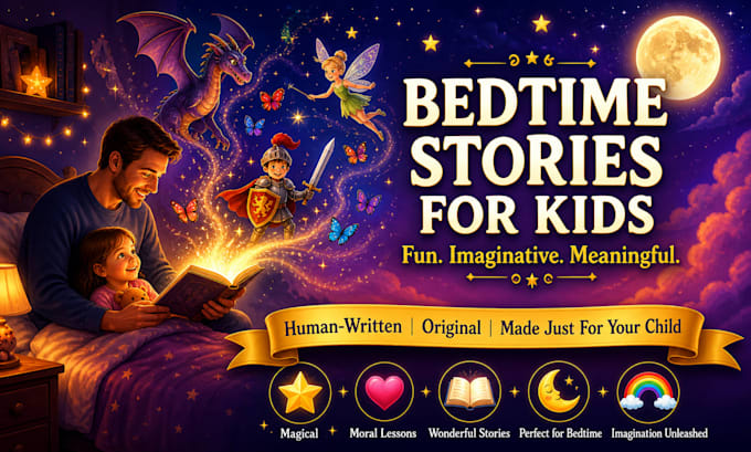 write fun and engaging bedtime stories for kids with meaningful moral lessons