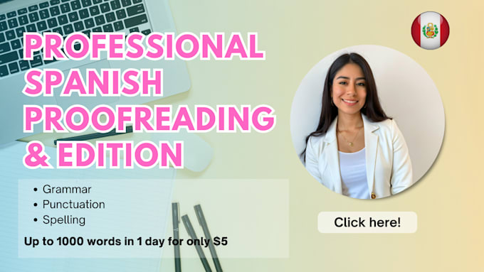 proofread and edit your text in spanish