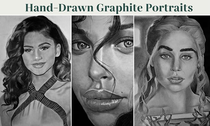 draw a realistic graphite portrait from your photo