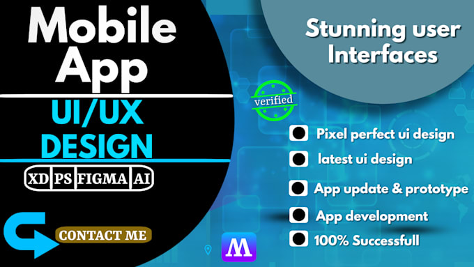 Do mobile app ui ux design figma app design web app design by ...