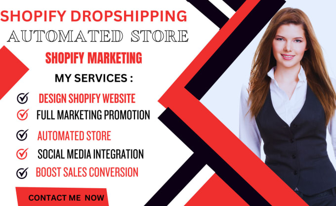 I will build automated shopify dropshipping store, 7 figure store, shopify website