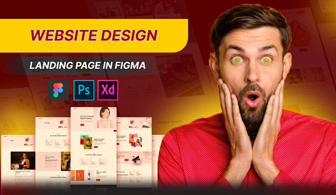 design professional UI UX website and landing page in figma
