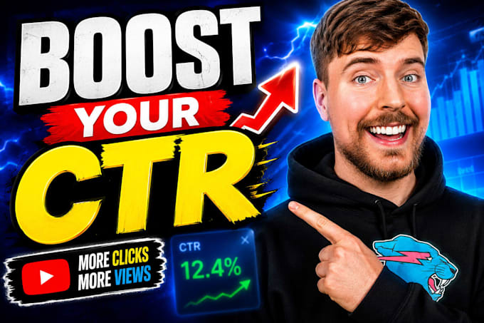 design high CTR youtube thumbnails