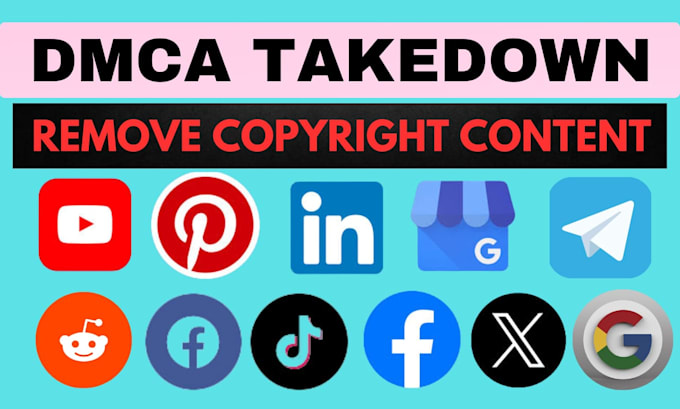 takedown harassing defaming report fb tiktok reddit youtube instagram under dmca