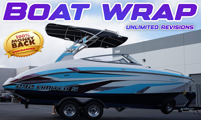 do professional boat wrap, jetski, yacht wrap design