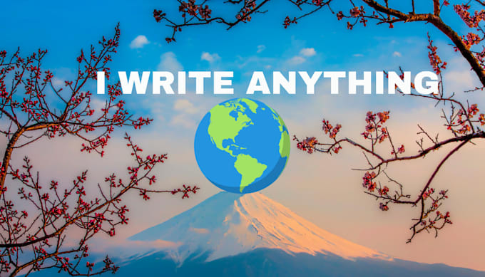 creatively write anything for you professionally