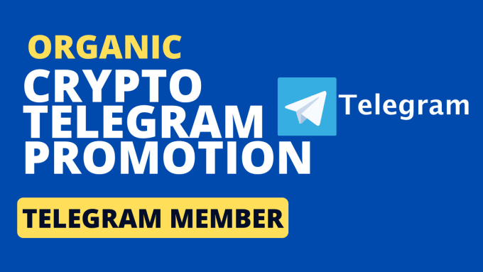 I will do crypto telegram promotion