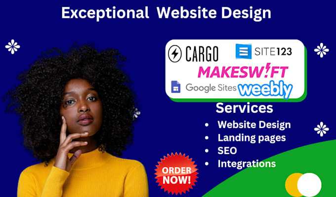 design google sites, weebly, cargo site,site123, cargo collective builder, siter