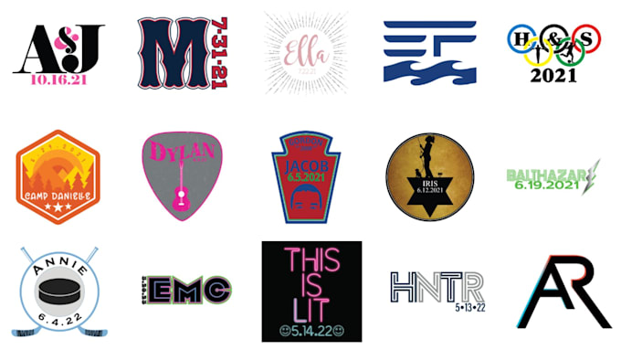 modern bat and bar mitzvah logo