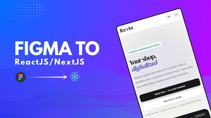 convert figma to react js, next js typescript tailwind CSS
