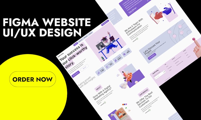 Create modern website and landing page ui ux design in figma by Chetan ...