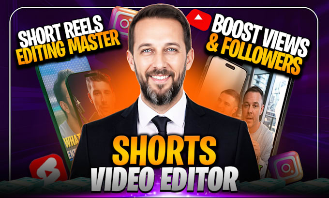 do short video editing for youtube shorts, tiktok, podcast shorts video editing