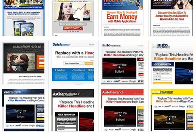 Give you 1000 high conversion landing squeeze page templates by