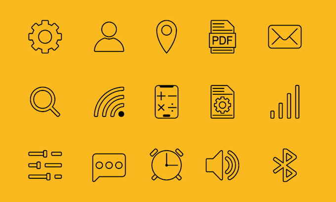design unique vector icons