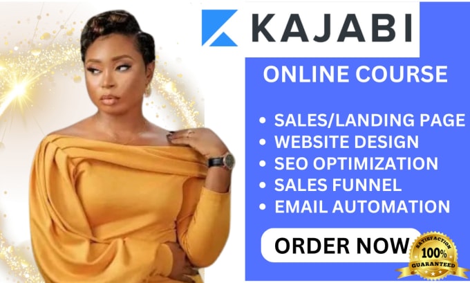 I will do kajabi website kajabi sales funnel kajabi online course or landing page