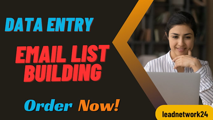 provide data entry, data collection, web research, and email list building