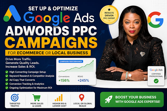 setup and manage your google ads adwords campaigns or audit sem
