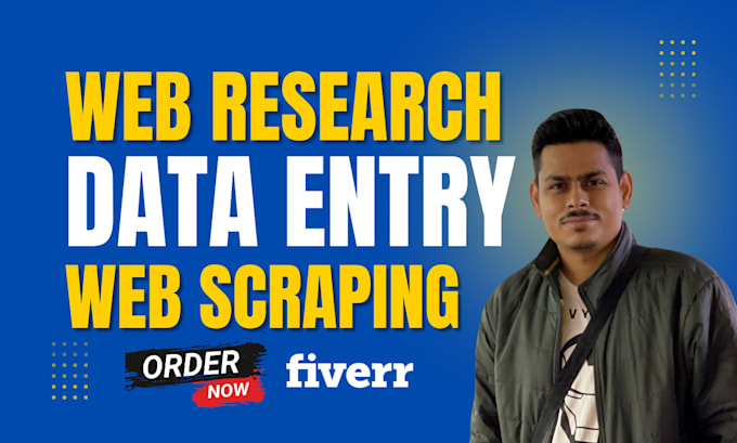 do any type of data entry and website research work