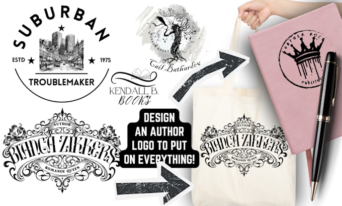 create an author or book logo