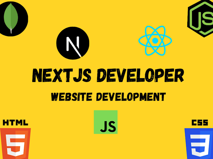create custom website development as full stack web developer using next js