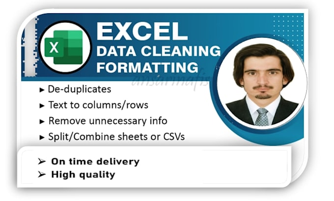 do ms excel cleaning, data merging, data reformatting