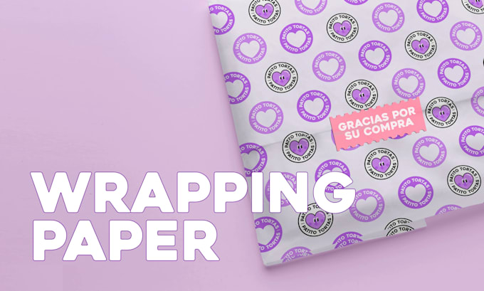 design a wrapping tissue gift christmas paper for your brand, logo or packaging