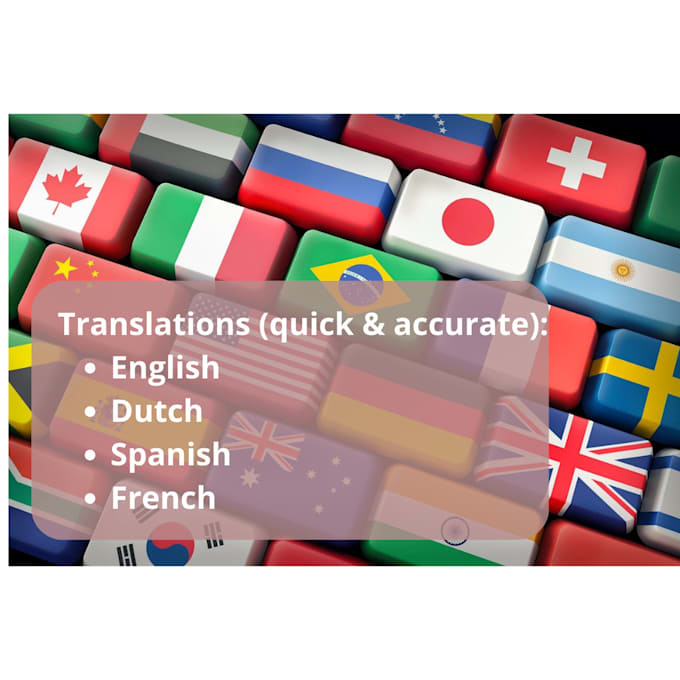 Do spanish dutch french and english translations by Janjorisvanderi
