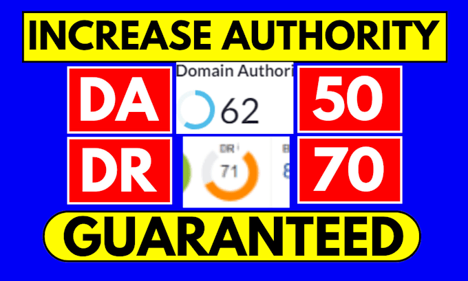 increase moz da domain authority increase ahrefs dr 50 increase da pa tf cf