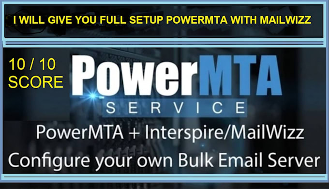 give you powermta smtp 5 0r8 with mailwizz